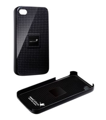 monCarbone Midnight Black Magnet Force Carbon Fiber iPhone 4/4S Case