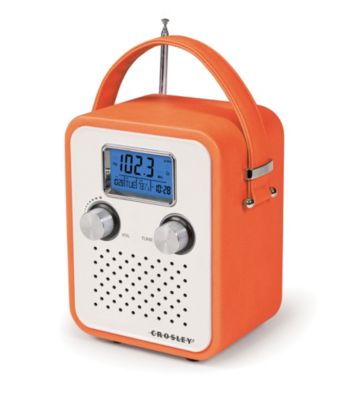 Crosley® AM/FM Portable Songbird Radio with Alarm Clock