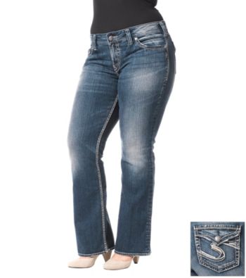 Silver Jeans Co. Plus Size Suki Surplus Curvy Fit Mid-Rise Bootcut Jeans