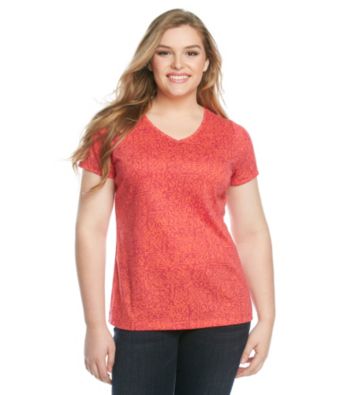 Relativity® Plus Size Printed Tee