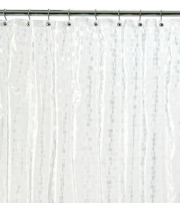 J. Queen New York Frosted Mini Tiles Embossed Shower Curtian Liner