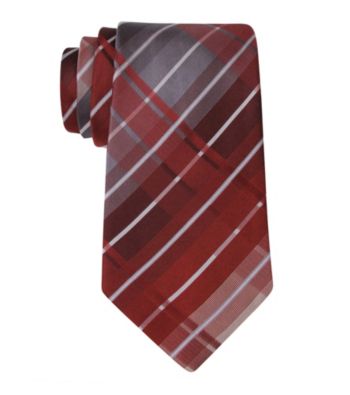 Kenneth Cole® Men's Burgundy Monroe Grid Tie