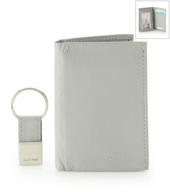 Calvin Klein Men's L-Fold Wallet with Key Fob