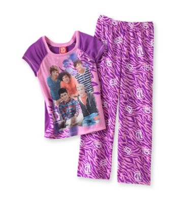 One Direction Girls' 4-14 Purple 2-pc. Zebra Pajamas Set