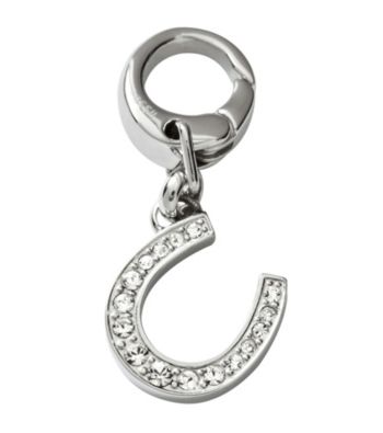 Fossil® Silvertone Horseshoe Charm