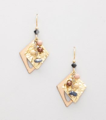 Silver Forest® Mixed Metal Double Earrings