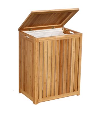 Oceanstar Spa-Style Bamboo Laundry Hamper