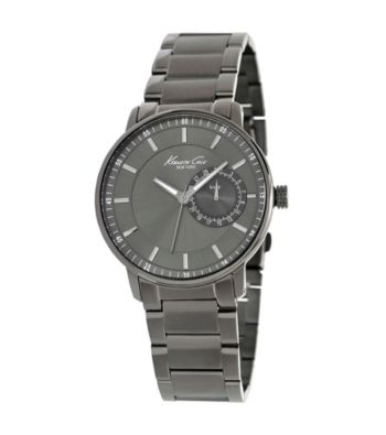 Kenneth Cole New York® Men's Gunmetal IP Multi-Function Watch, Gunmetal Bracelet