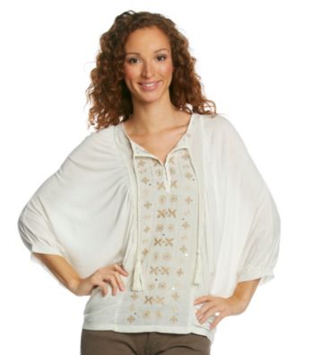 Nine West Vintage America Collection® Hans Embroidered Batwing Peasant