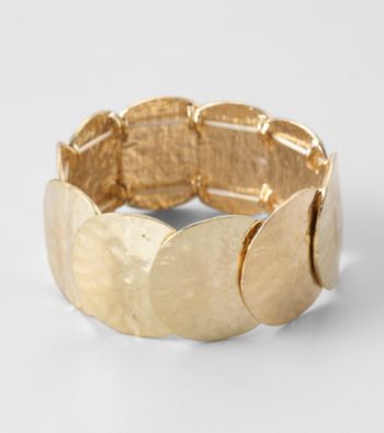 Erica Lyons® Goldtone Shield Stretch Bracelet