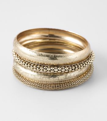 Erica Lyons® Goldtone Bangle Stack Bracelet