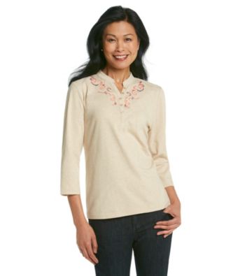 Breckenridge® Embroidered Henley Tee