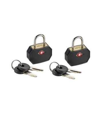 Lewis N. Clark® Black Mini Padlock Set