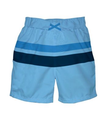 i play.® Boys' Light Blue/Navy Ultimate Swim Diaper Block Boardshorts