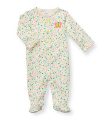 Carters'® Baby Girls' Multi Ditsy Floral Cotton Footie
