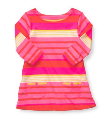 Carter's® Girls' 2T-4T Pink Striped 3/4 Sleeve Knit Tunic