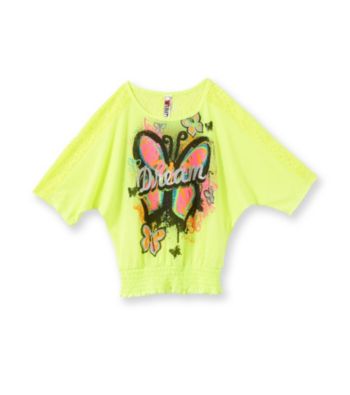Beautees Girls' 7-16 Love Dolman Screen Tee