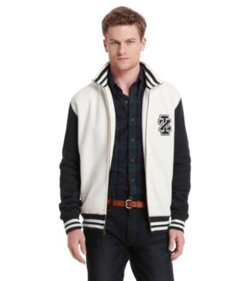 Izod® Men's Varsity Fleece Colorblock Track Jacket