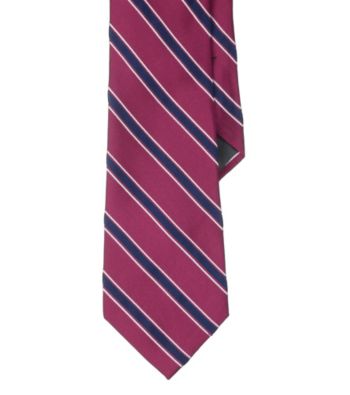 Lauren® Men's Pink Repp Stripe Necktie