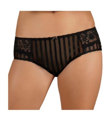 Felina® Camille Cheeky Panties - Black