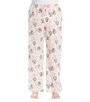 HUE® Plus Size Kitty Heart Cuddle Knit Pants
