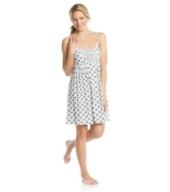 Zoe & Bella @ BT Pleat Front Chemise - Blue Tossed Rose