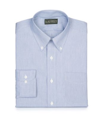 Lauren® Men's Blue and White Striped Button Down Dress Shirt