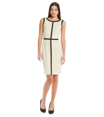 Calvin Klein Contrast Trimmed Sheath