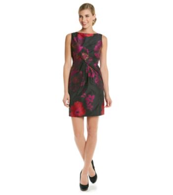 Tahari by Arthur S. Levine® Jacquard Floral Sheath Dress