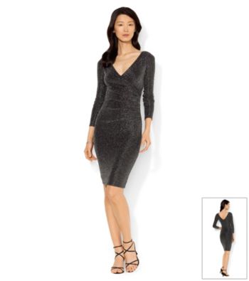 Lauren Ralph Lauren Metallic Knit Sheath