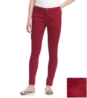 Fire® Juniors' Plum Skinny Jeans