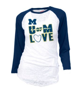 Soffe® Juniors' Michigan Burnout Baseball Tee