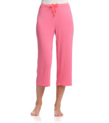 Relativity® Knit Sleep Capris - Rio Pink