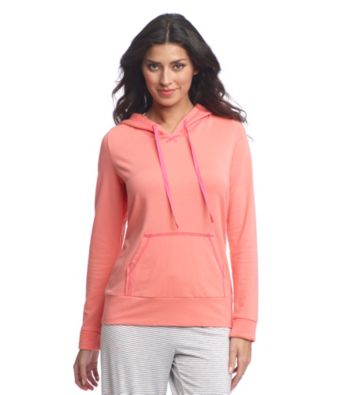 Relativity® Pullover Knit Hoodie - Coral Ice