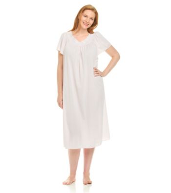 Miss Elaine® Plus Size Long Tricot Gown