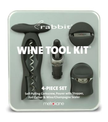 Metrokane Black 4-pc. Rabbit Tool Kit