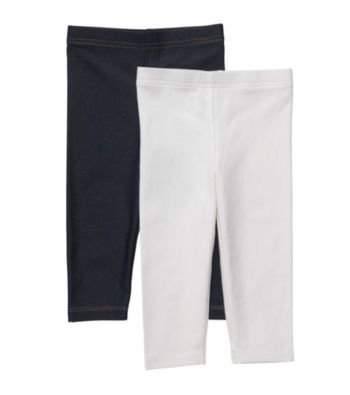Carter's® Girls' 2T-4T White/Denim 2-pk. Leggings