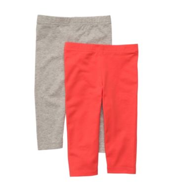 Carter's® Girls' 4-6X Orange/Grey 2-pk. Leggings