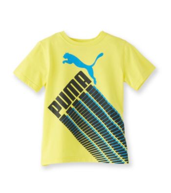 PUMA® Boys' 8-20 Yellow Short Sleeve Racing Tee