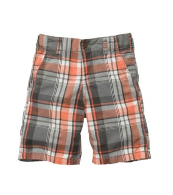 OshKosh B'Gosh® Boys' 4-7 Plaid Woven Shorts