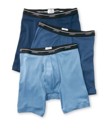 Jockey® Men's Blue Cotton 3-Pack Low-Rise Midway Briefs