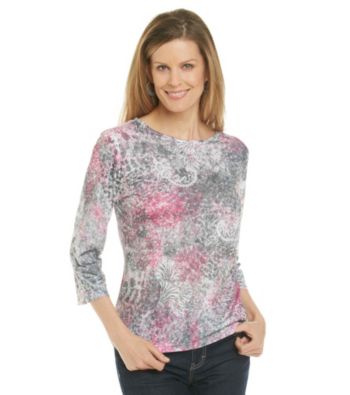 Breckenridge® Petites' Sublimated Crewneck Tee