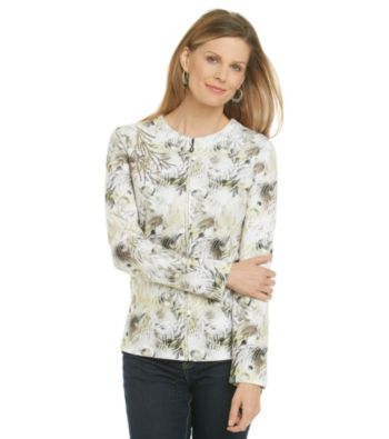 Breckenridge® Fern Sway Zip Cardigan
