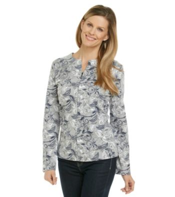 Breckenridge® Garden Swirl Zip Cardigan