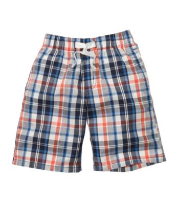 OshKosh B'Gosh® Boys' 4-7 Blue Plaid Pull-On Shorts