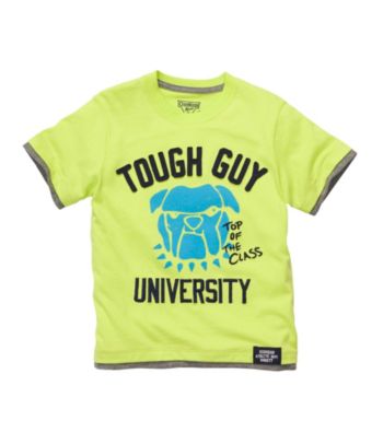 OshKosh B'Gosh Boys' 2T-4T Neon Green Short Sleeve Tough Guy Tee Kid's