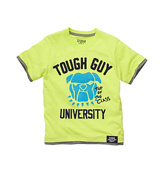 OshKosh B'Gosh Boys' 2T-4T Neon Green Short Sleeve Tough Guy Tee Kid's