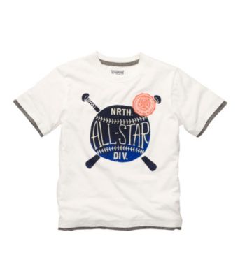 OshKosh B'Gosh® Boys' 4-7 White Short Sleeve All Star Tee