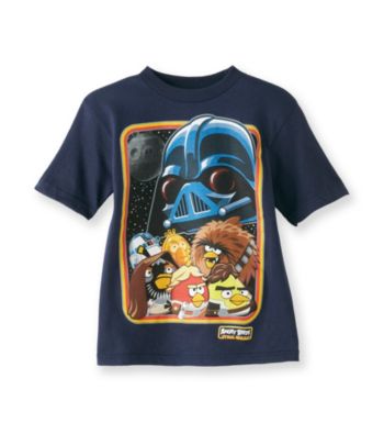 Angry Birds™ Boys' 4-7 Navy He's Watching Tee
