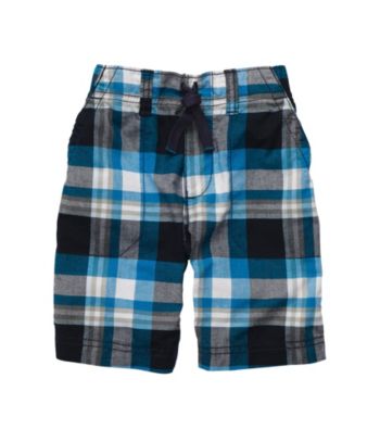 Carter's® Boys' 2T-7 Blue Plaid Pull-On Shorts